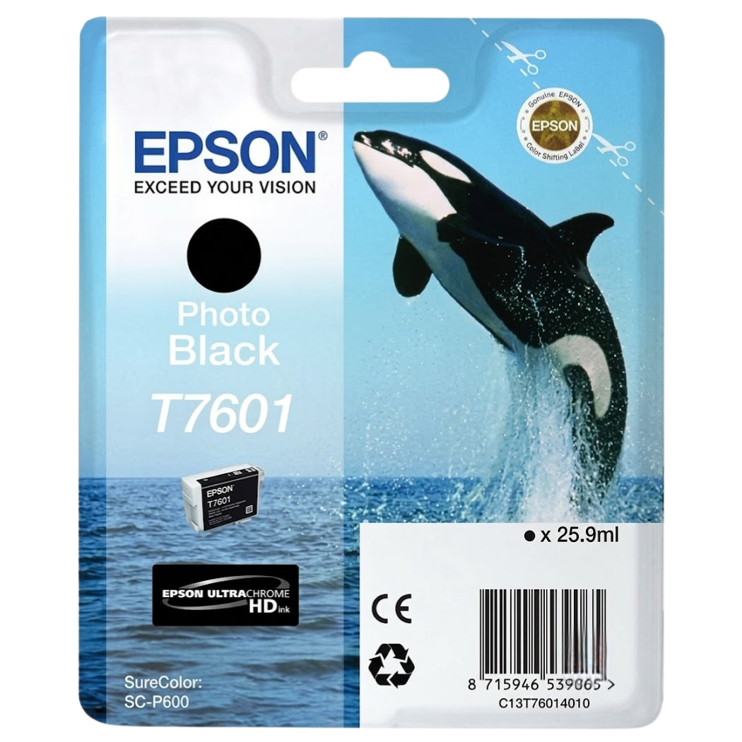 Epson Whale T7601 Photo Black Ink Cartridge