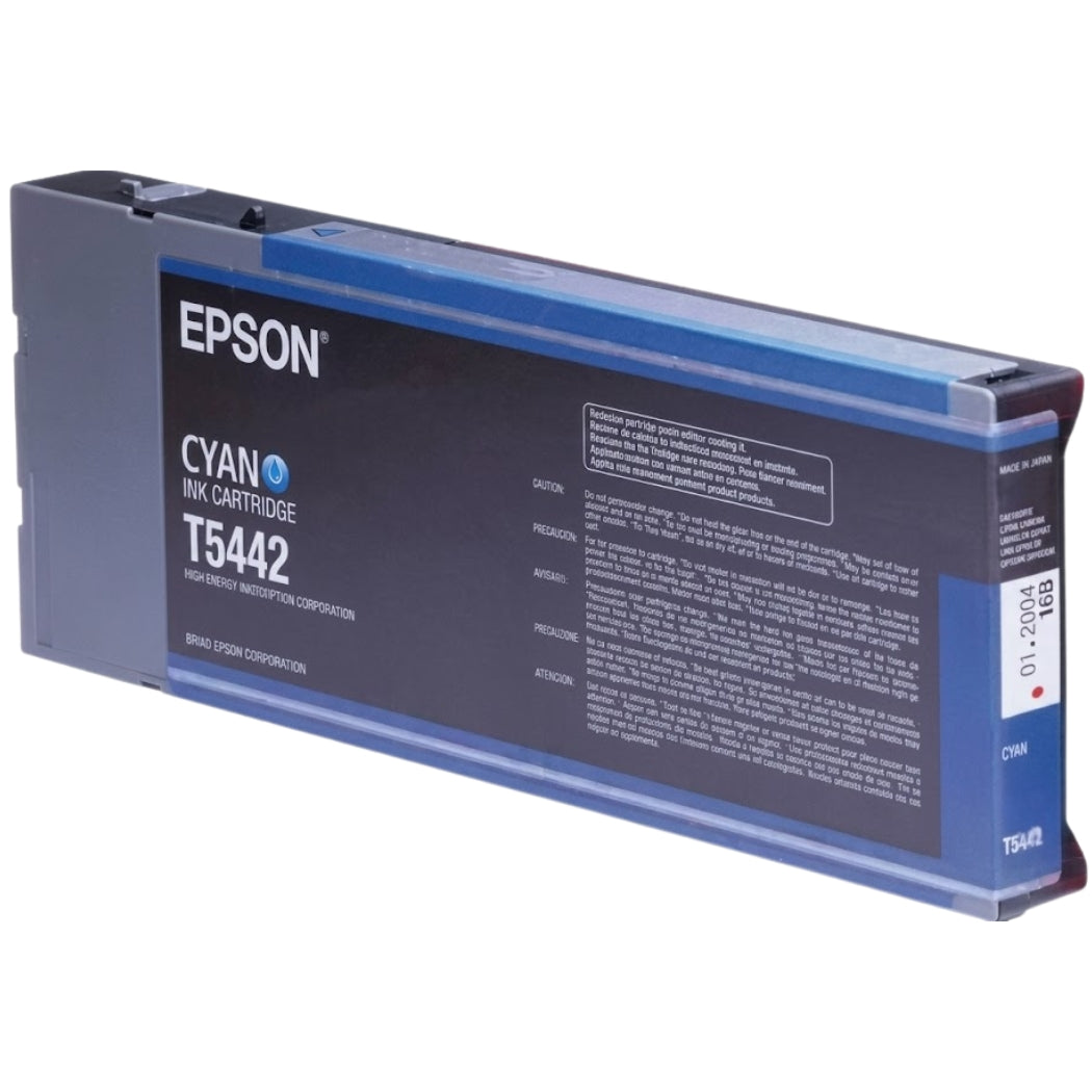 Epson T5442 High-Yield Cyan 220ml Ink Cartridge, T544200