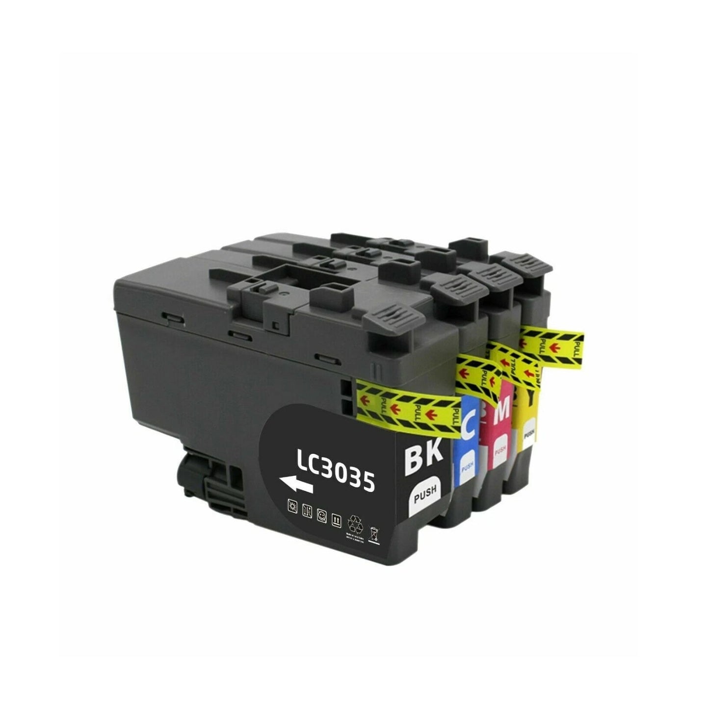 Original Brother LC3035XXL High Yield Tri-Color Ink Cartridge-Pack-4
