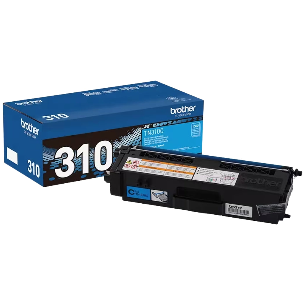 Brother TN310 Standard-Yield Cyan Laser Toner Cartridge, TN310C