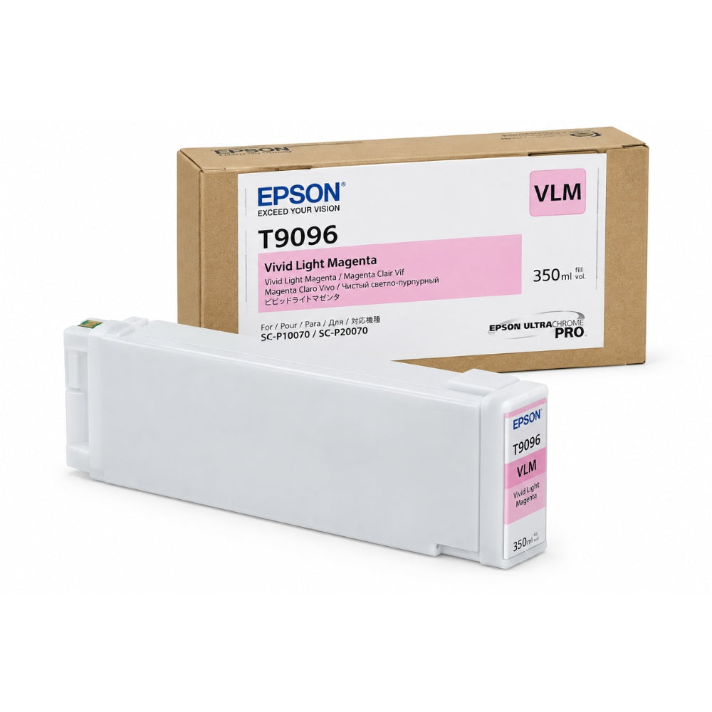 Original Epson T9096 Standard Yield VIVD LIGHT MAGENTA Ink Cartridge, C13T909600