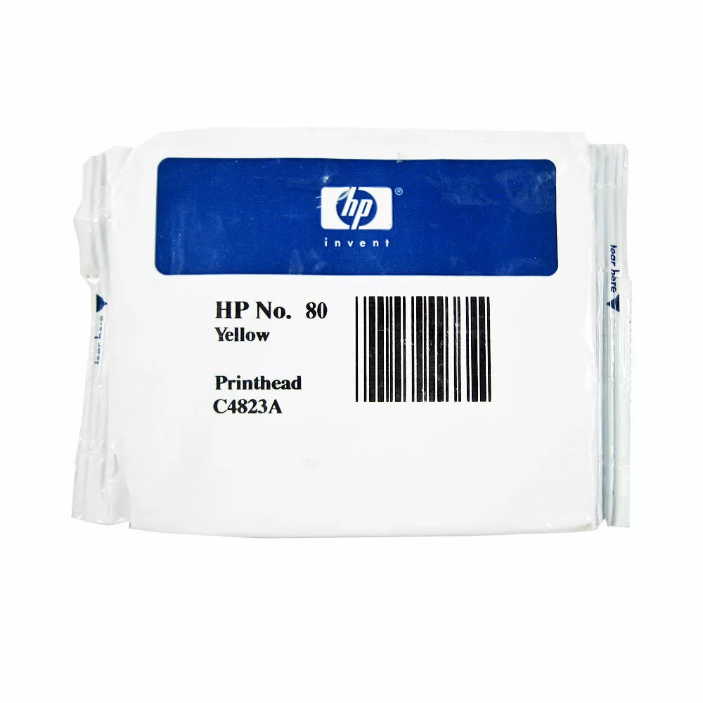 Genuine HP 80 Yellow Printhead DesignJet Ink Cartridge, C4823A