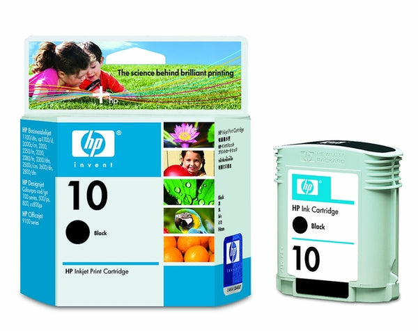 Original HP 10 Standard-Yield Black Inkjet Cartridge, C4840A