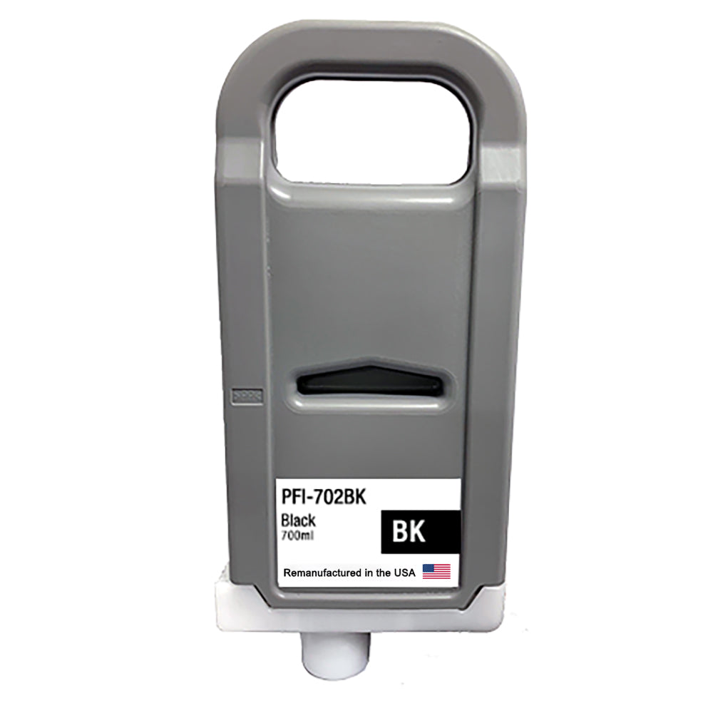 JIT Brand for Canon PFI-702 700mL Black PFI-702BK High Yield Remanufactured in the USA Ink Cartridge