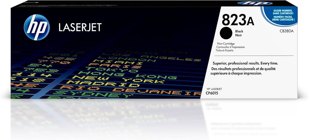 Genuine HP 823A Black Standard-Yield LaserJet Toner Cartridge, CB380A