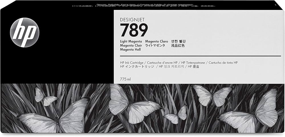 Genuine HP 789 775ml Light Magenta Latex DesignJet Ink Cartridge, CH620A