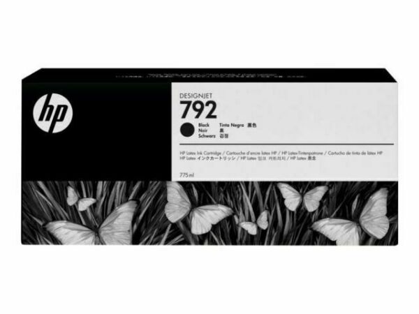 Original HP 792 775ml Standard Yield Black Ink Cartridge, CN705A