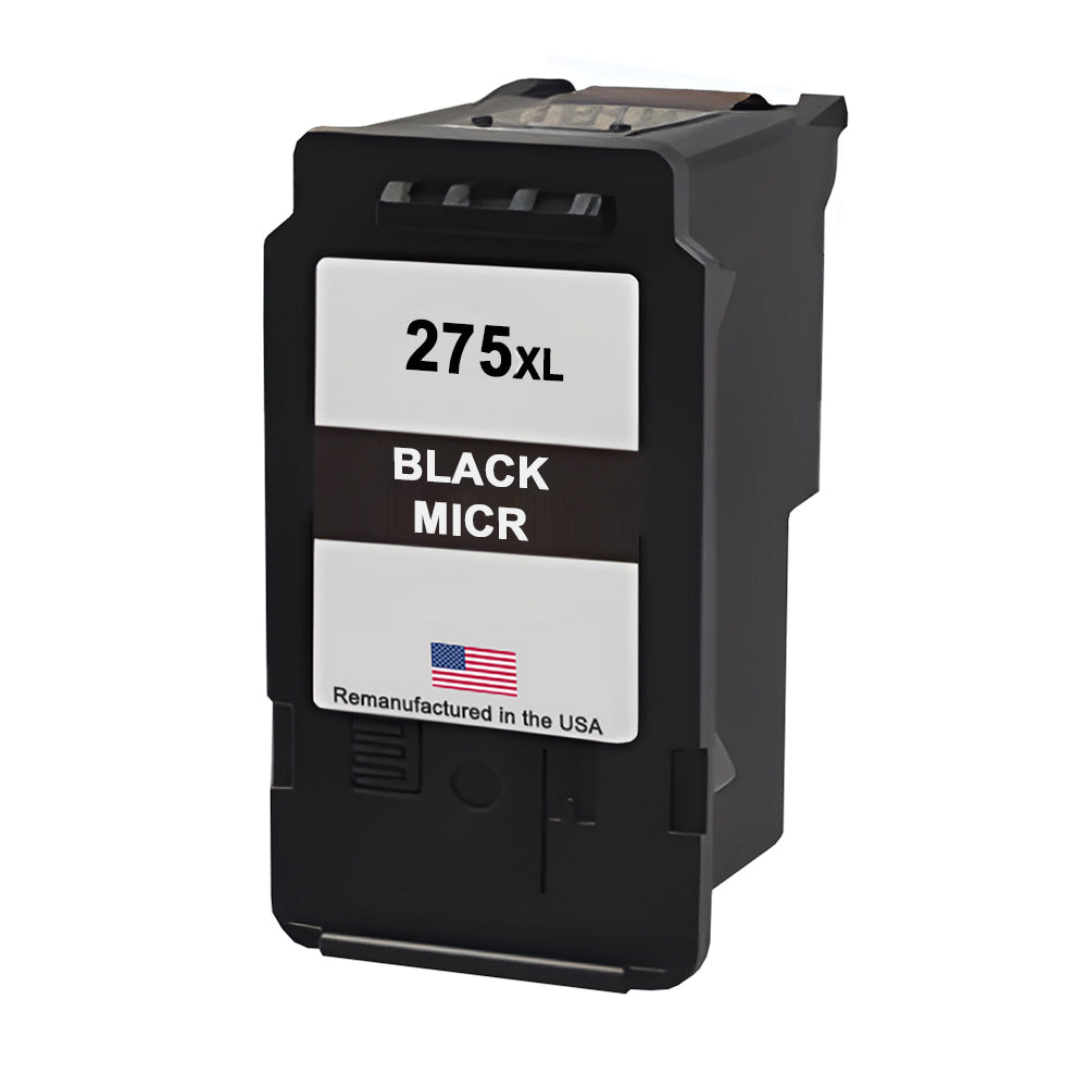JIT Brand for Canon 275XL Black MICR Remanufactured in the USA Ink Cartridges