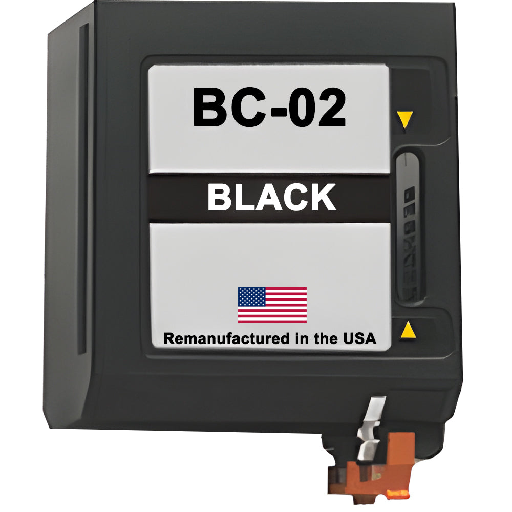 JIT Brand for Canon BC-02 Black Remanufactured in the USA Ink Cartridge