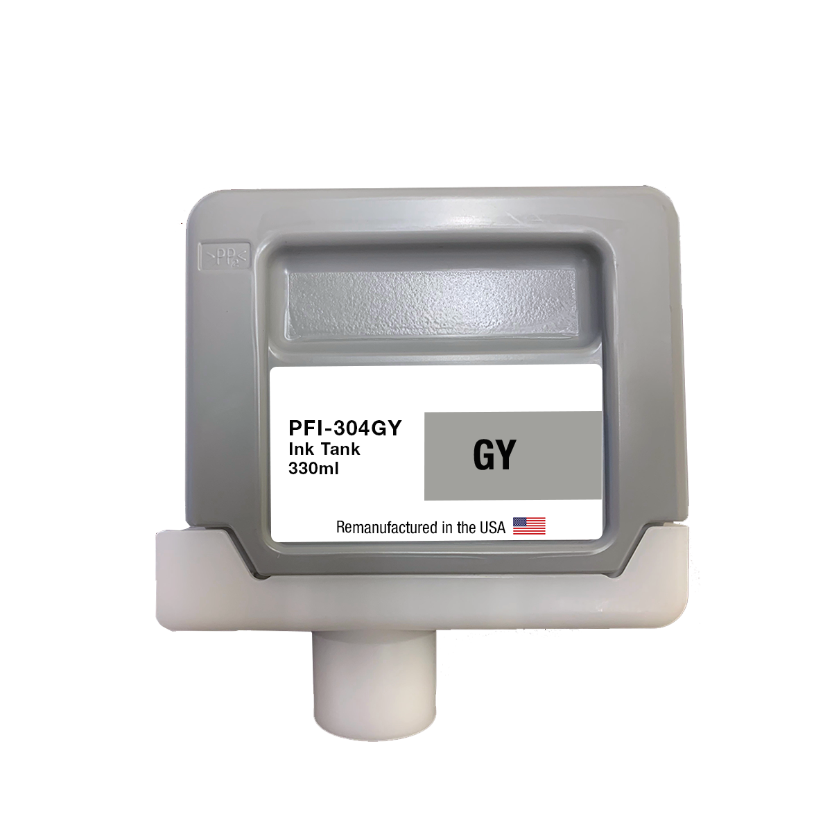 JIT Brand for Canon PFI-304 330ml Gray High Yield Remanufactured in the USA Ink Cartridge
