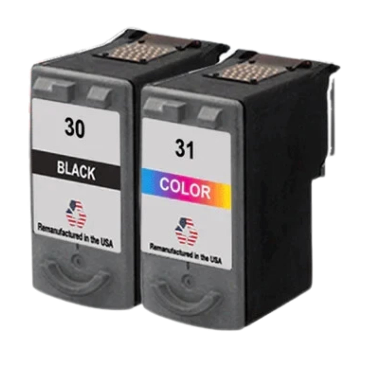 JIT Brand for Canon PG-30 Black / CL-31 Color Combo Pack Remanufactured in the USA Ink Cartridges