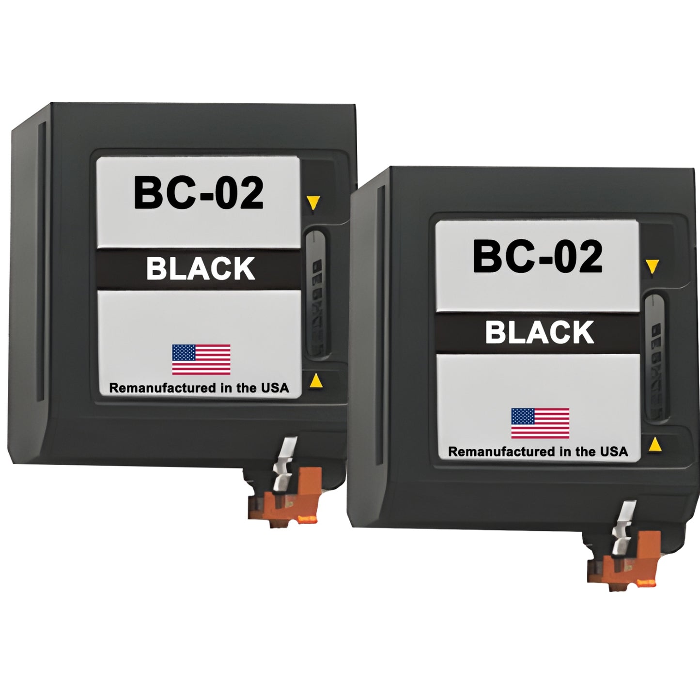 JIT Brand for Canon BC-02 Black Twin Pack Remanufactured in the USA Ink Cartridges