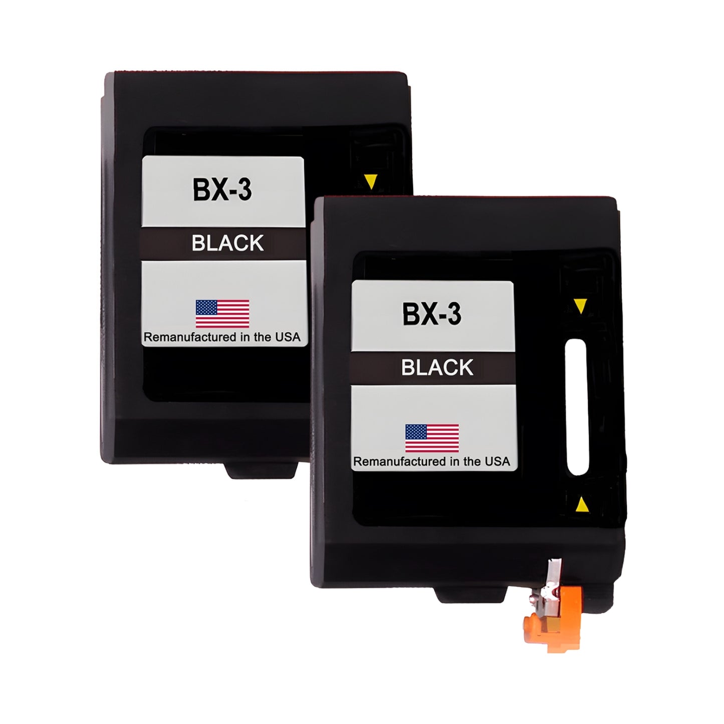 JIT Remanufactured in the USA Ink Cartridges for Canon BX-3 Black Twin Pack