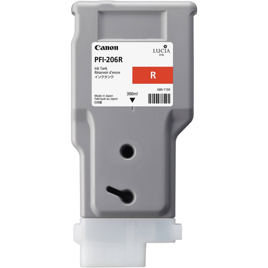 Original Canon PFI-206 300mL Red Ink Cartridge