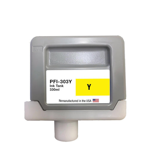 Canon PFI-303Y Standard-Yield Yellow Ink Cartridge, 2961B001AA