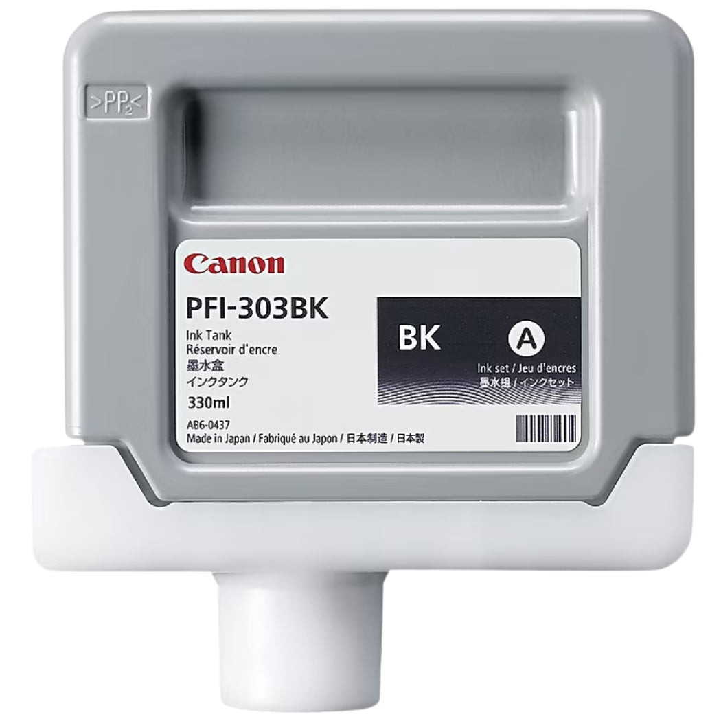 Canon PFI-303 330ML Black Ink Cartridge, 2958B001AA