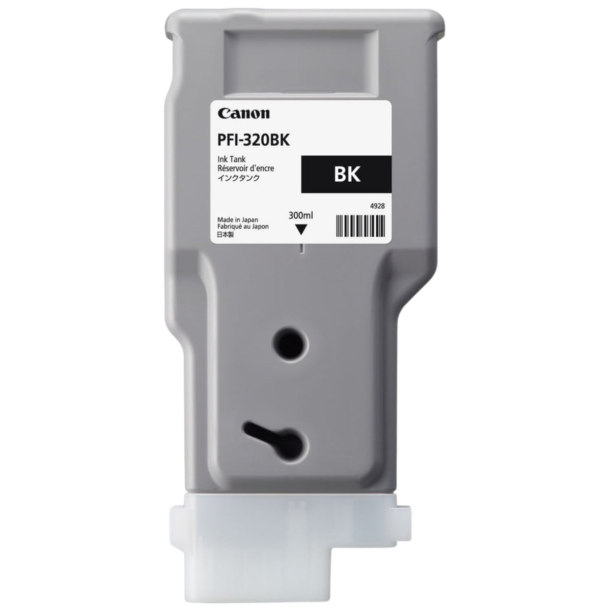 Canon PFI-320BK 300ml High-Yield Black Ink Cartridge, 2890C001