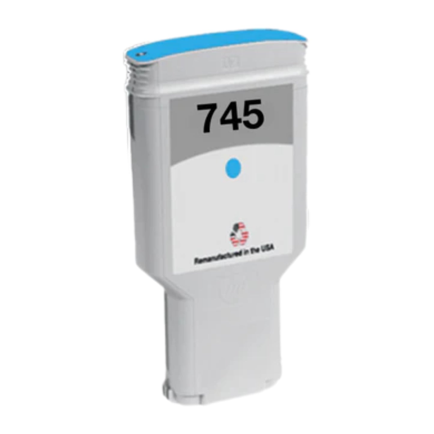 JIT Brand for HP 745 300mL (F9K03A) Cyan Remanufactured in the USA Ink Cartridge