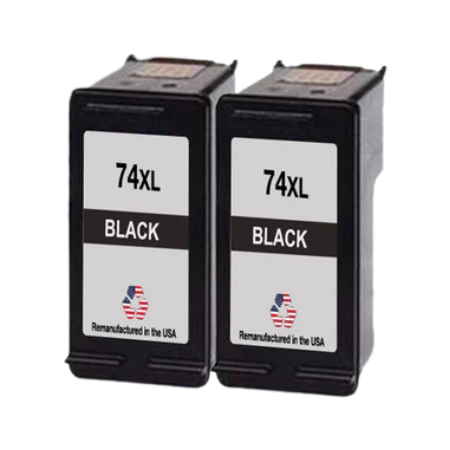 JIT Brand for HP 74XL (CB336WN) Black Twin Pack Remanufactured in the USA Ink Cartridges