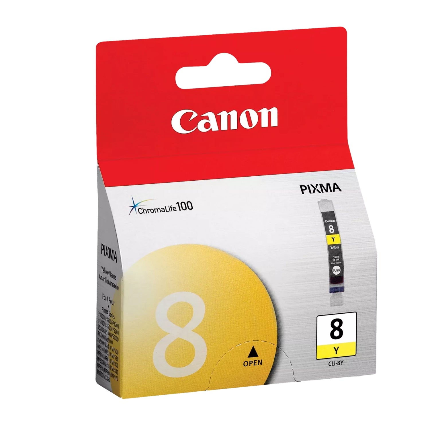 CLI-8 Color Standard Yield Yellow Ink Tank, 0623B002