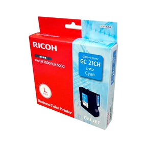 Original Ricoh J739-17 High Yield Cyan GelSprinter Ink Cartridge, GC21CH