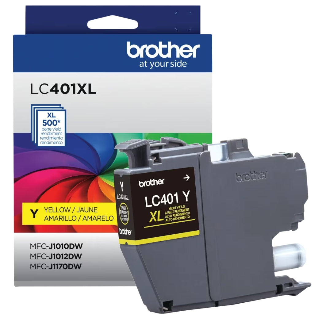 Genuine Brother LC401XL High Yield Yellow Ink Cartridge