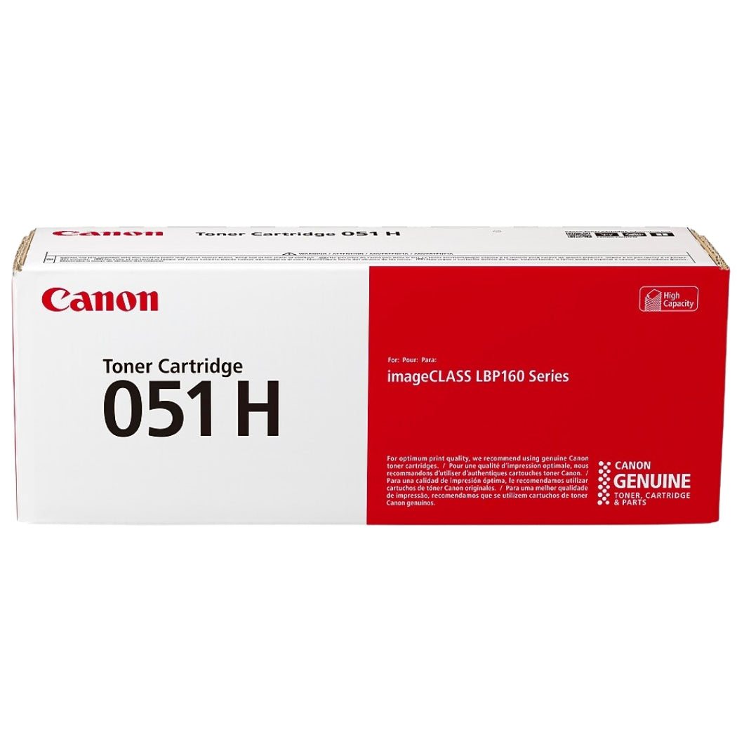 Genuine Canon 051H High-Yield Black Toner Cartridge, 2169C001