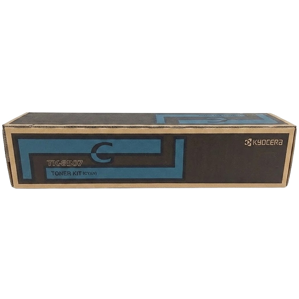 Genuine Kyocera TK-8507 Standard-Yield Cyan Toner Cartridge, TK-8507C