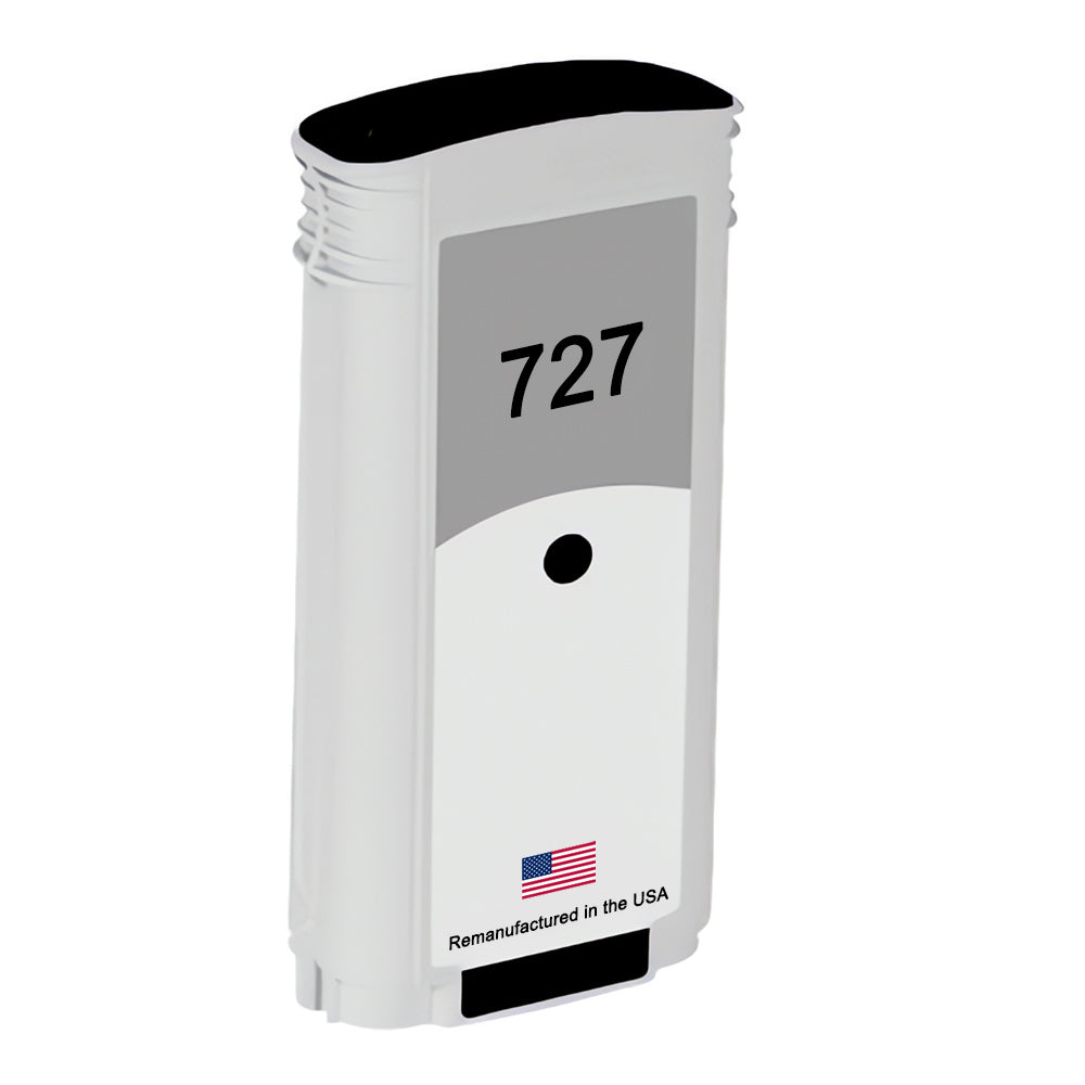 JIT Brand for HP 727 130mL (B3P22A) Matte Black Remanufactured in the USA Ink Cartridges