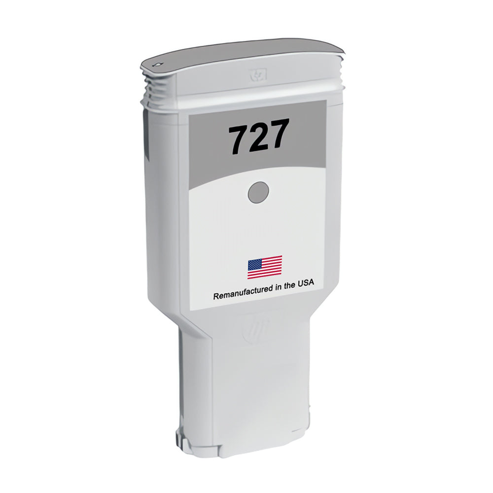 JIT Brand for HP 727 300mL (F9J80A) Gray Remanufactured in the USA Ink Cartridges