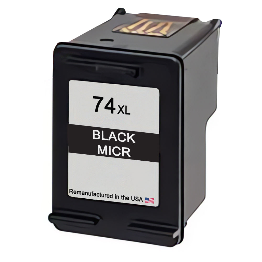 JIT Brand for HP 74XL (CB336WN) Black MICR Remanufactured in the USA Ink Cartridge