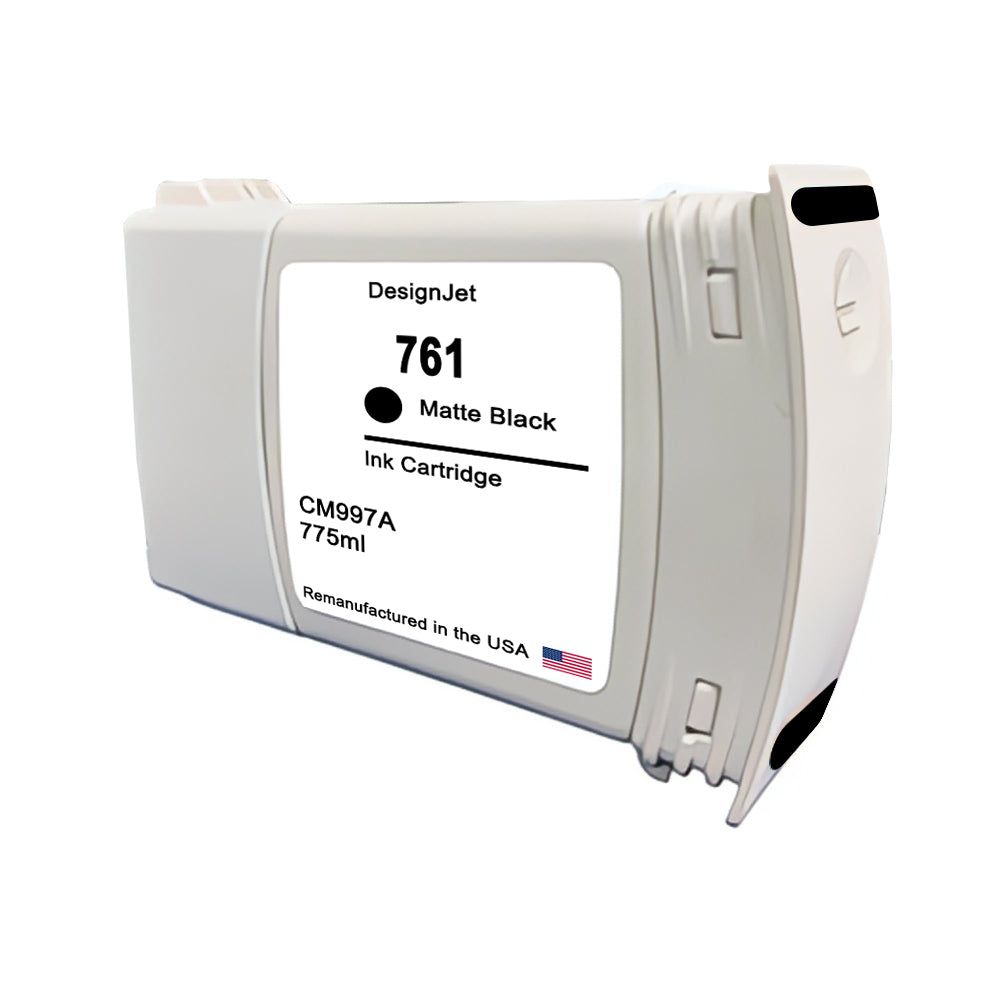 JIT Brand for HP 761 775mL (CM997A) Matte Black Remanufactured in the USA Ink Cartridge