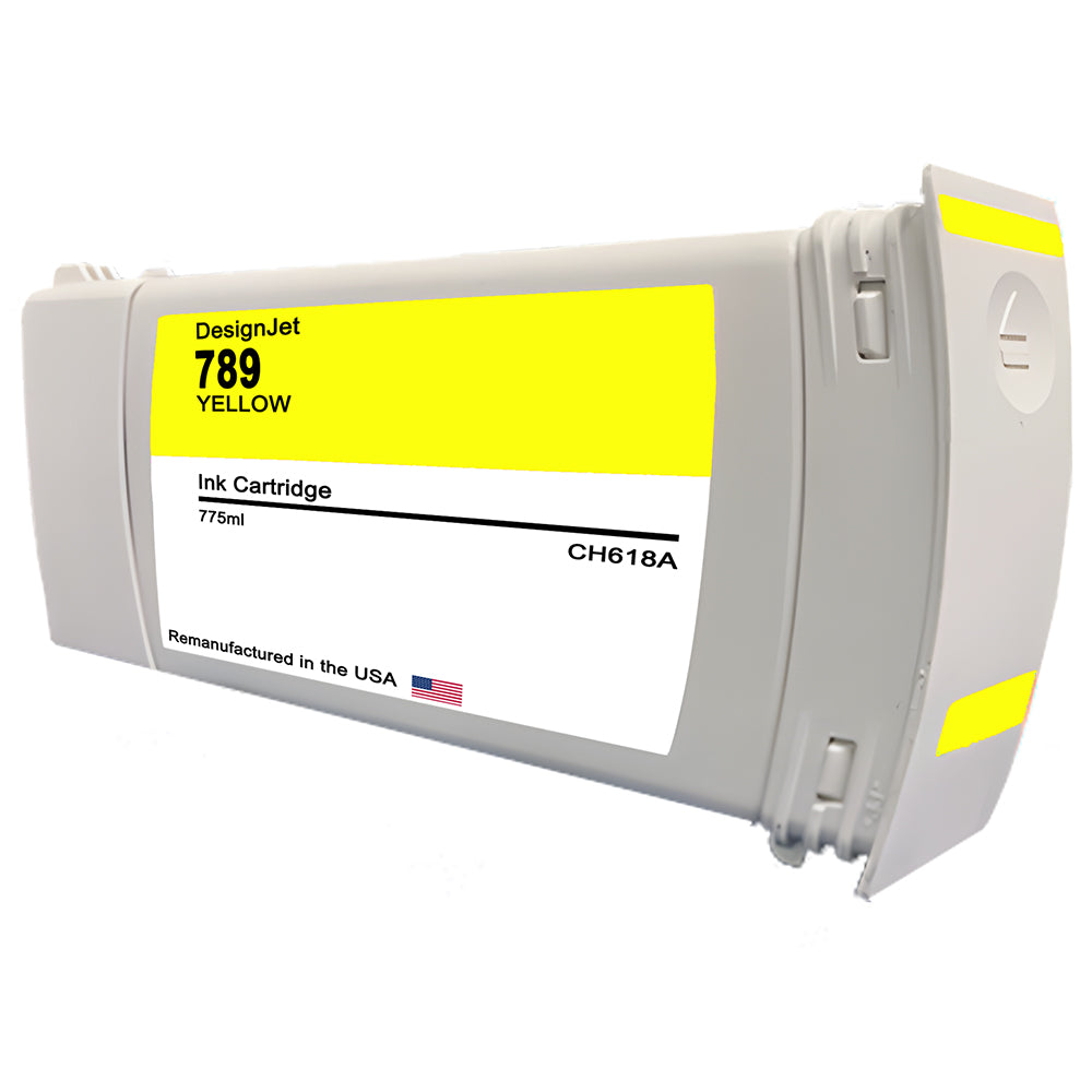 JIT Brand for HP 789 775mL (CH618A) Yellow Remanufactured in the USA Ink Cartridge