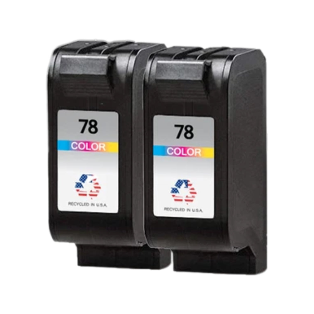 JIT Brand for HP 78 (C6578AN) Color Twin Pack Remanufactured in the USA Ink Cartridges