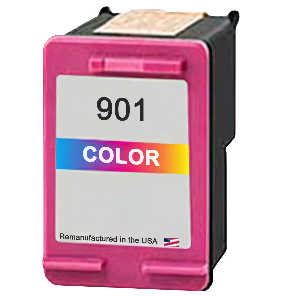 JIT Brand for HP 901 (CC656AN) Tri-Color Remanufactured in the USA Ink Cartridge