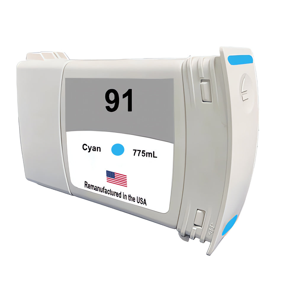 JIT Brand for HP 91 775mL (C9467A) Cyan Remanufactured in the USA Ink Cartridge