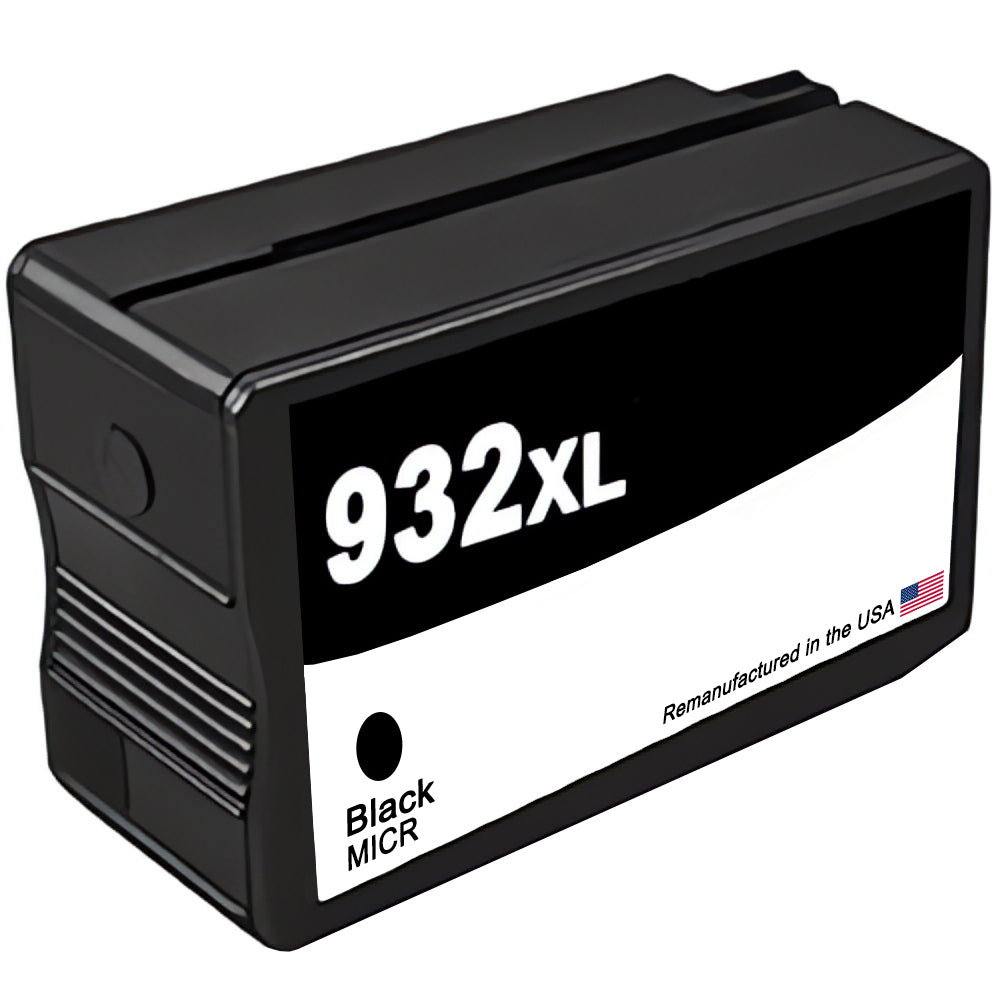 JIT Brand for HP 932XL (CN053AN) Black MICR Remanufactured in the USA Ink Cartridge