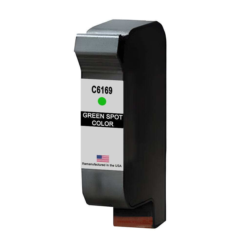 JIT Brand for  HP C6169A Green Spot Color Remanufactured in the USA Ink Cartridge