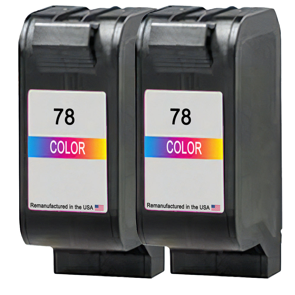 JIT Brand for HP 78 (C6578AN) Color Twin Pack Remanufactured in the USA Ink Cartridges