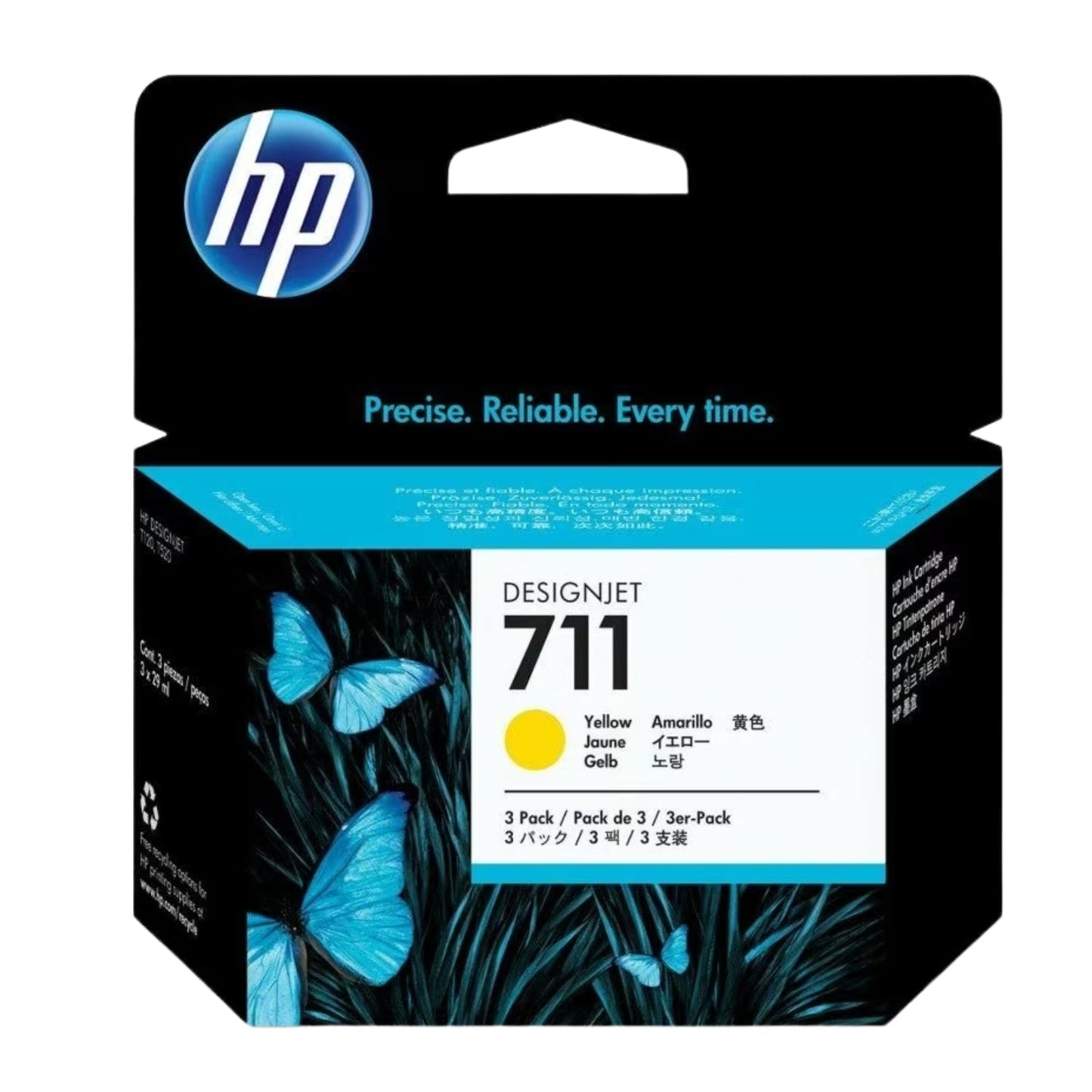 Original HP 711 29-ml (CZ132A) Yellow DesignJet Ink Cartridge
