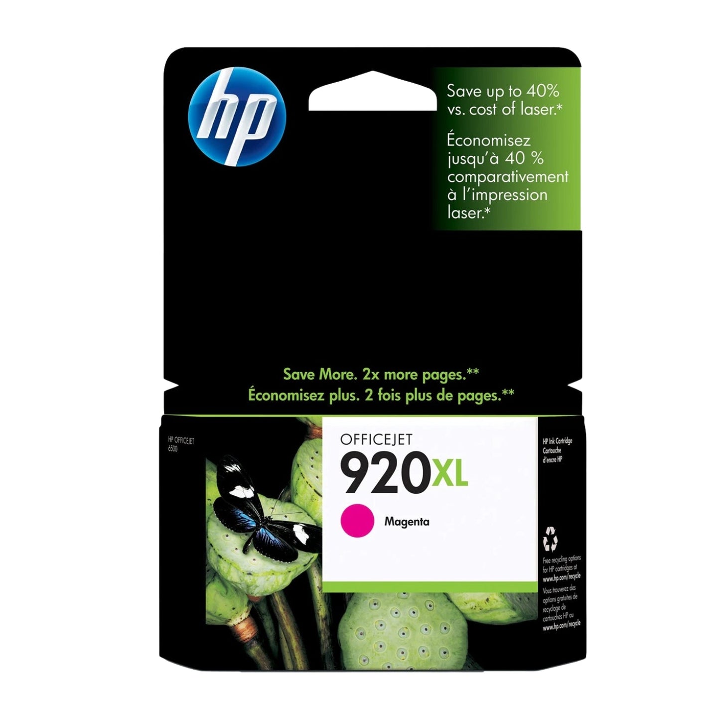 HP Genuine 920XL (CD973AN) Magenta Ink Cartridge