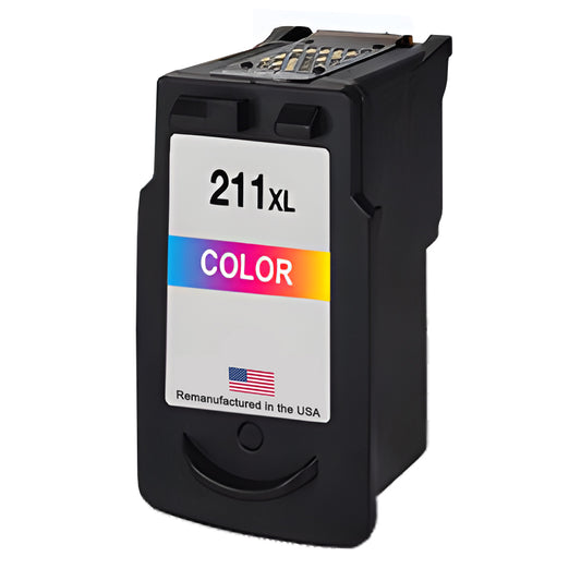 JIT Brand for Canon CL-211XL Color Remanufactured in the USA Ink Cartridge