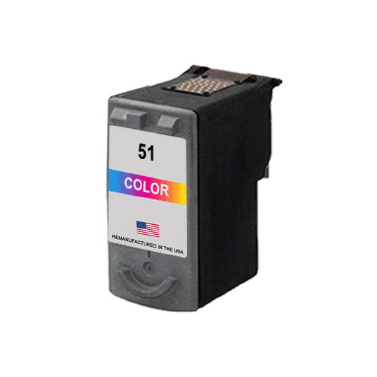 JIT Brand for Canon CL-51 Color Remanufactured in the USA Ink Cartridge
