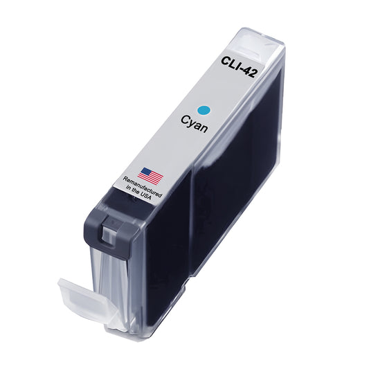 JIT Brand for Canon CLI-42 Cyan Remanufactured in the USA Ink Cartridges