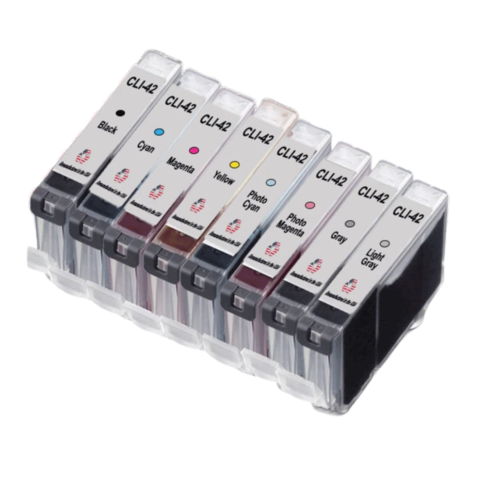 JIT Brand for Canon CLI-42 Remanufactured in the USA Ink Cartridges 8-Pack