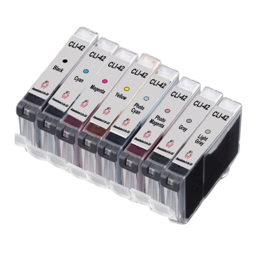 JIT Brand for Canon CLI-42 Remanufactured in the USA Ink Cartridges 8-Pack