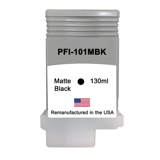JIT Brand for Canon PFI-101 130mL Matte Black Remanufactured in the USA Ink Cartridge