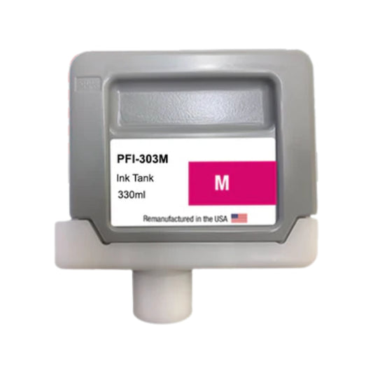 JIT Brand for Canon PFI-303 330ML Magenta Remanufactured in the USA Ink Cartridge