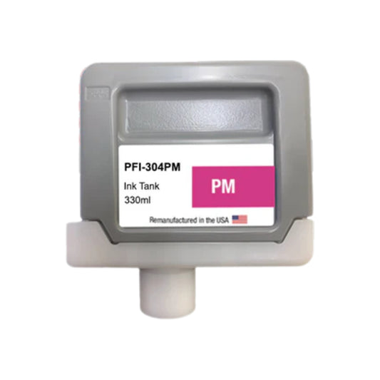 JIT Brand for Canon PFI-304 330ml Photo Magenta Remanufactured in the USA Ink Cartridge