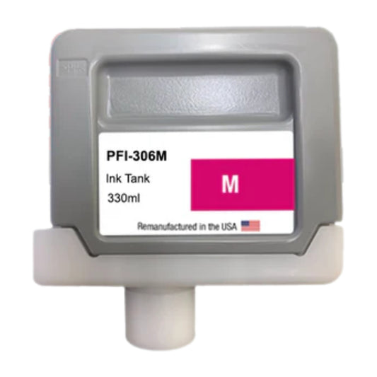 JIT Brand for Canon PFI-306 330ML Magenta Remanufactured in the USA Ink Cartridge